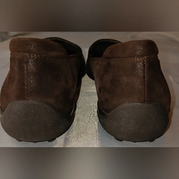"Sesto Meucci" Elegant Brown w/ Dark Brown Women's Loafers Size 8 1/2 - Picture 5 of 11